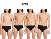 Bonds Mens Hipster Brief  Wide Comfortable Elastic Waistband 5 Pack M8DM5T