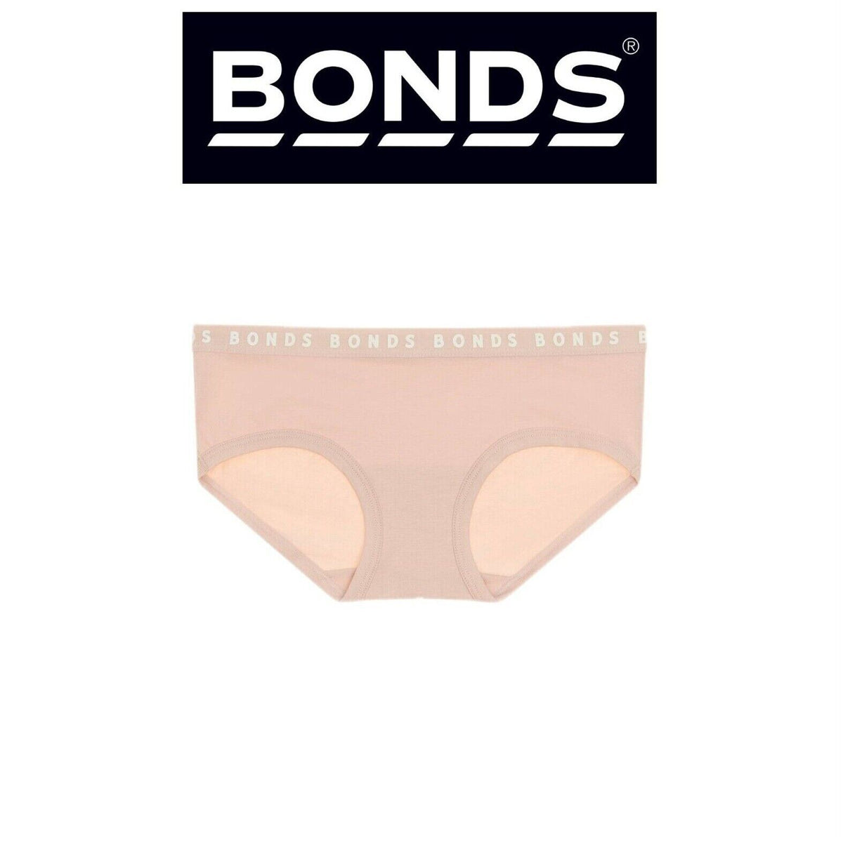 Bonds Womens Hipster Boyleg Soft Cotton Comfortable Stretch Brief WUVWA