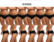 Bonds Womens Hipster Boyleg Soft Cotton Flattering Low Leg Line 12 Pack WUFMA