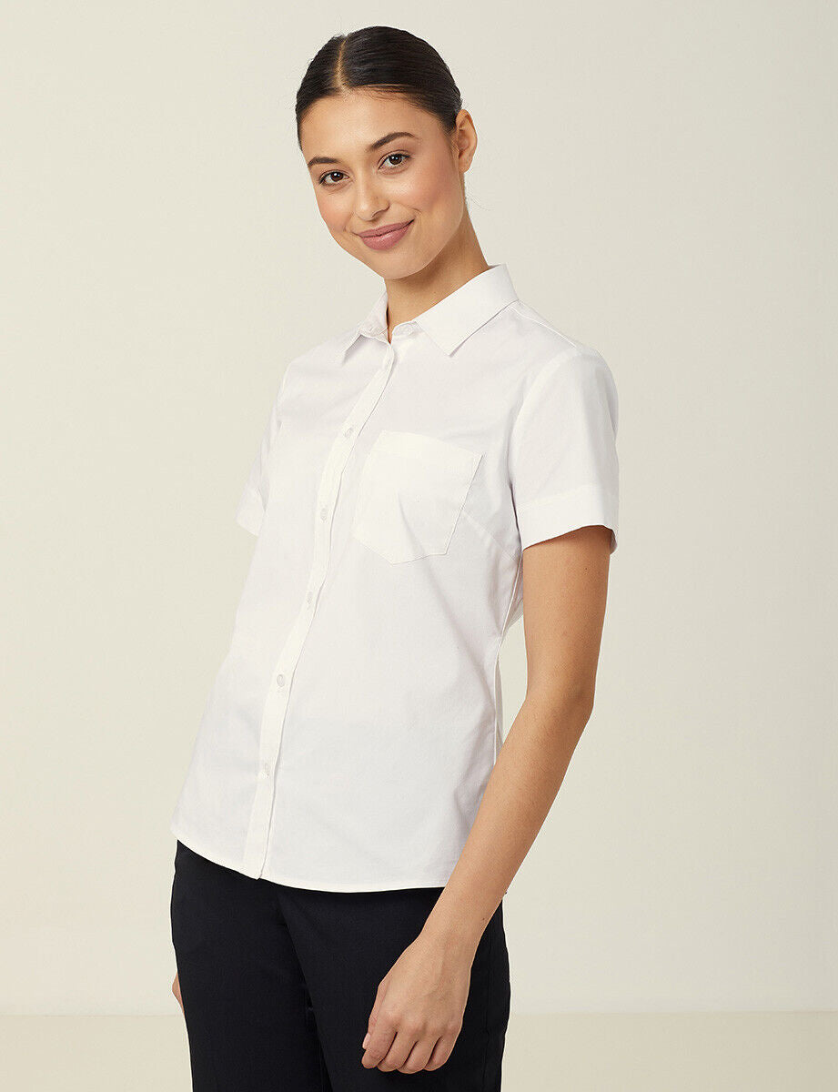 SALE NNT Women Avignon Short Sleeve Slim Comfortable Business Shirt CATUK8