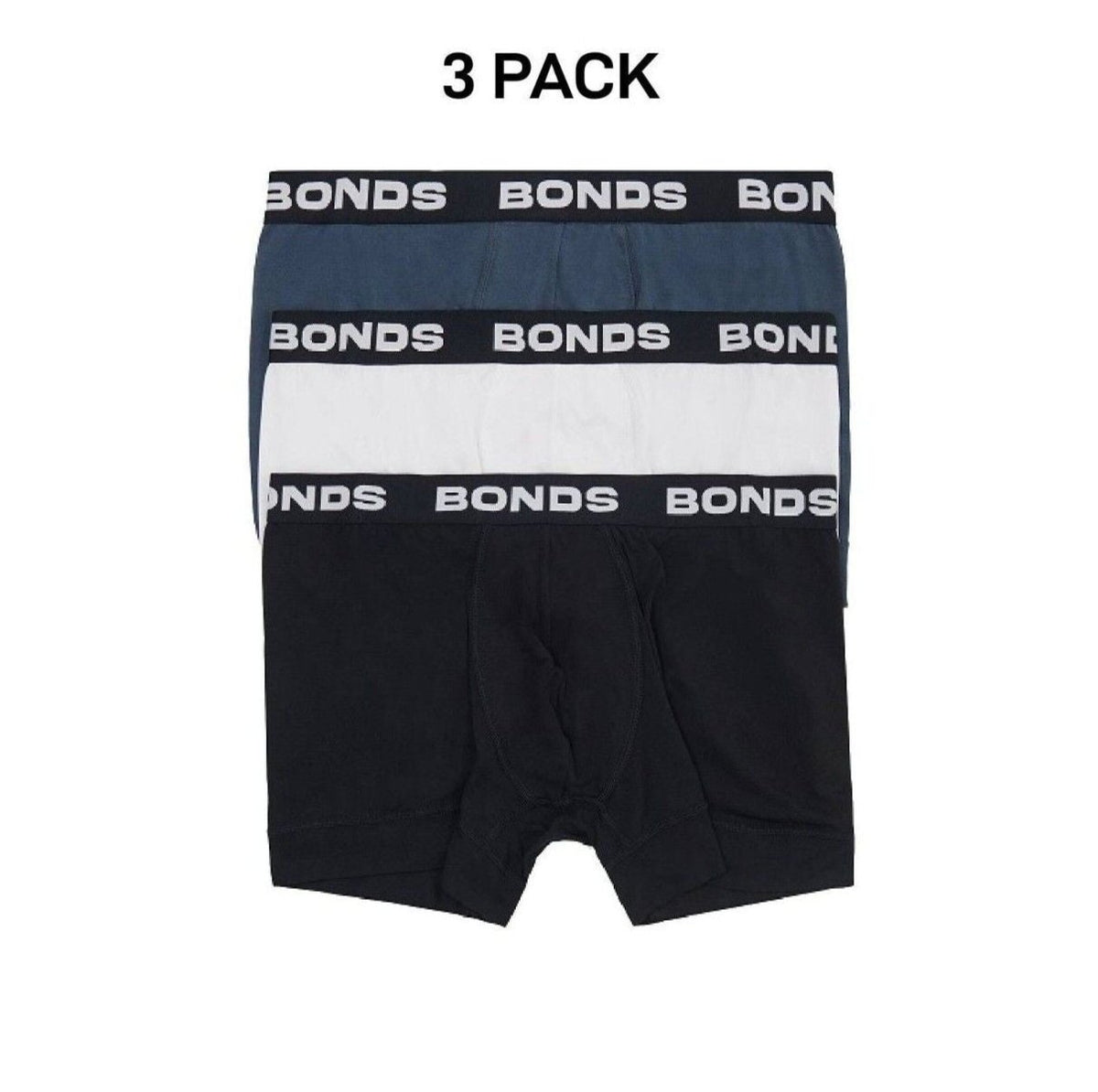 Bonds Mens Total Package Trunk Comfy Super Soft and Breathable 3 Pack MWK83A