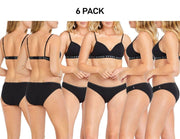 Bonds Womens Hipster Bikini Comfortable Coverage Low Rise Waist 6 Pack WUVXA