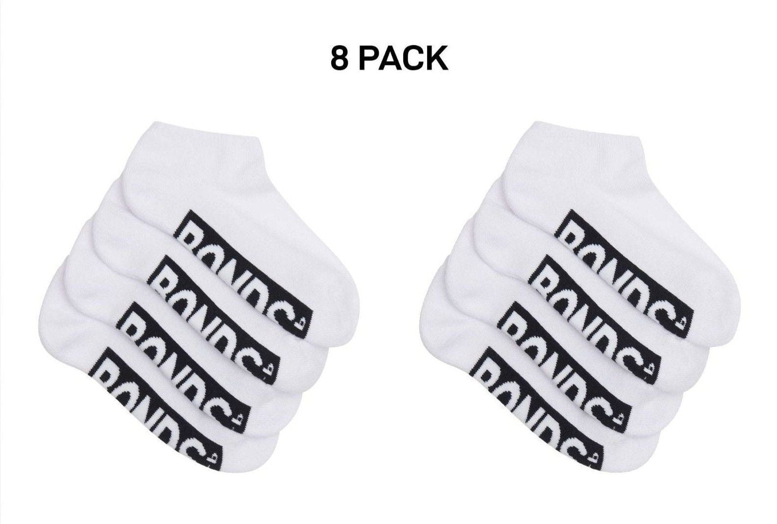 Bonds Kids Logo Cushioned Low Cut Socks Cotton Comfy Cushioning 8 Pack RXTV4W