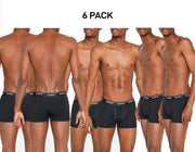 Bonds Mens Microfibre Guyfront Trunk Super Smooth Microfibre Version 6 Pack MX86