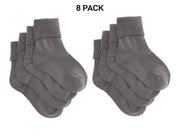 Bonds Kids School Turnover Top Socks Fine toe Seams 8 Pack R5134O