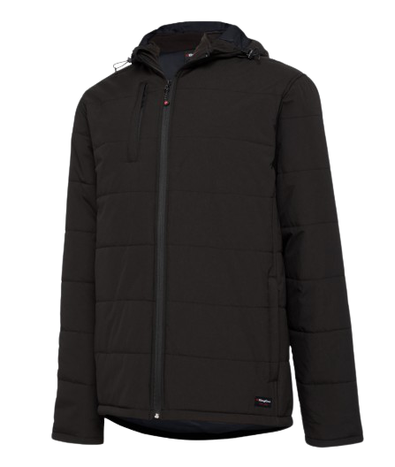 KingGee 4 Pack Puffer Jacket Storm Guard Waterproof Ripstop Hood Work K05010-Collins Clothing Co