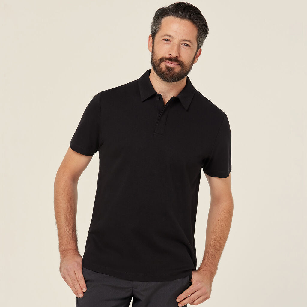 NNT Mens Cotton Collared Soft Breathable Comfy Button Pique Polo CATJJX-Collins Clothing Co