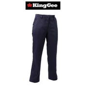 Womens KingGee Utility Pants Work Workwear Safety Tough Navy Modern Fit K43050