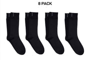 Bonds Mens Viscose Crew Sock Reinforced Heel & Toe for Durability 8 Pack SYJX2N