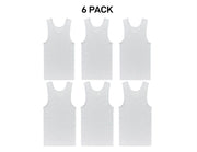Bonds Mens Chesty Cotton Singlets Underwear Singlet Ribbed Cotton 6 Pack M757P