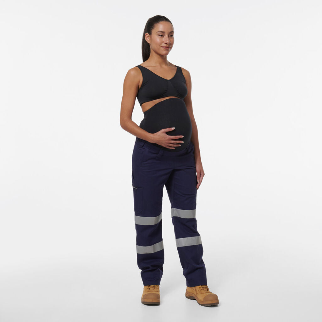 KingGee Womens 4Pack Safety WorkCool Maternity Reflective Bio Motion Pant K43007