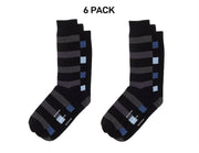 Bonds Mens Business Crew Socks Soft Grip Stretchy Durable Comfort 6 Pack S8311C