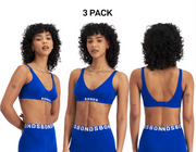 Bonds Womens Chafe Off Crop Ultimate Comfort Soft and Cooling Finish 3 Pack WR3X