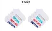 Bonds Kids Logo Light Low Cut Socks Comfy Lightweight Breathable 8 Pack RXU74W