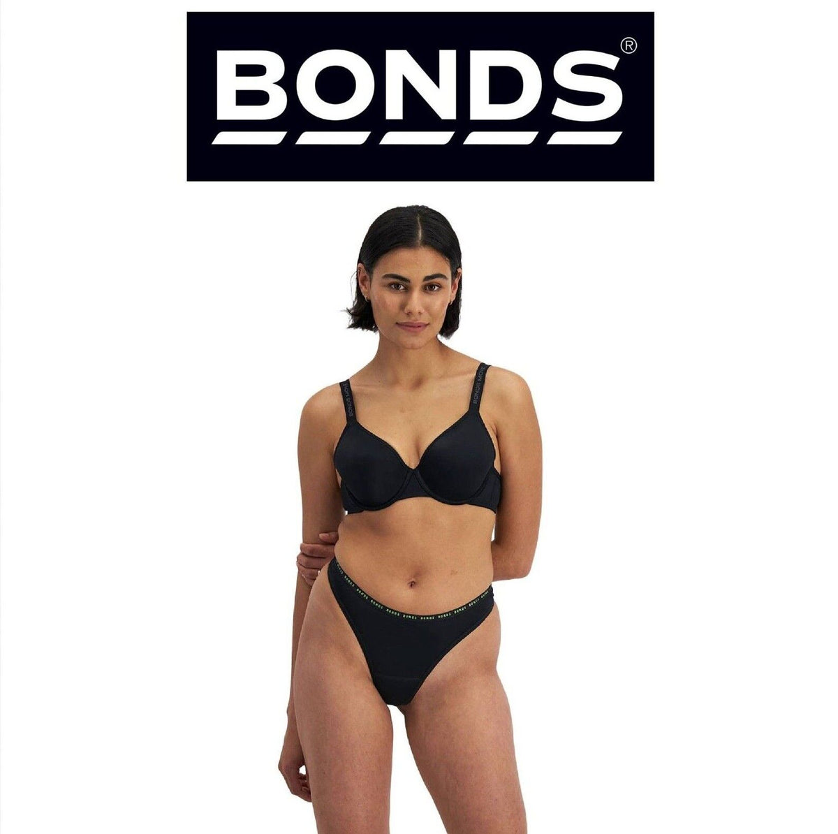 Bonds Womens Damn Dry Active Hi Gee Undie Absorb Leaks and Controls Odours WRJBA