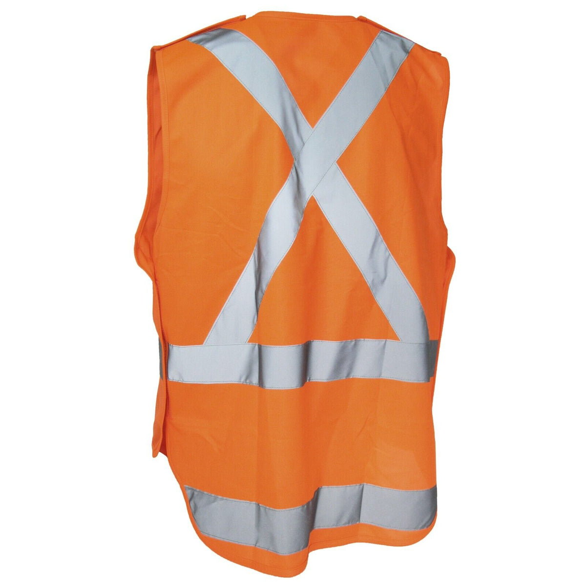 DNC Mens 2 Pack Hi-Vis NSW Rail Detachable Reflective Safety Work Vest 3504