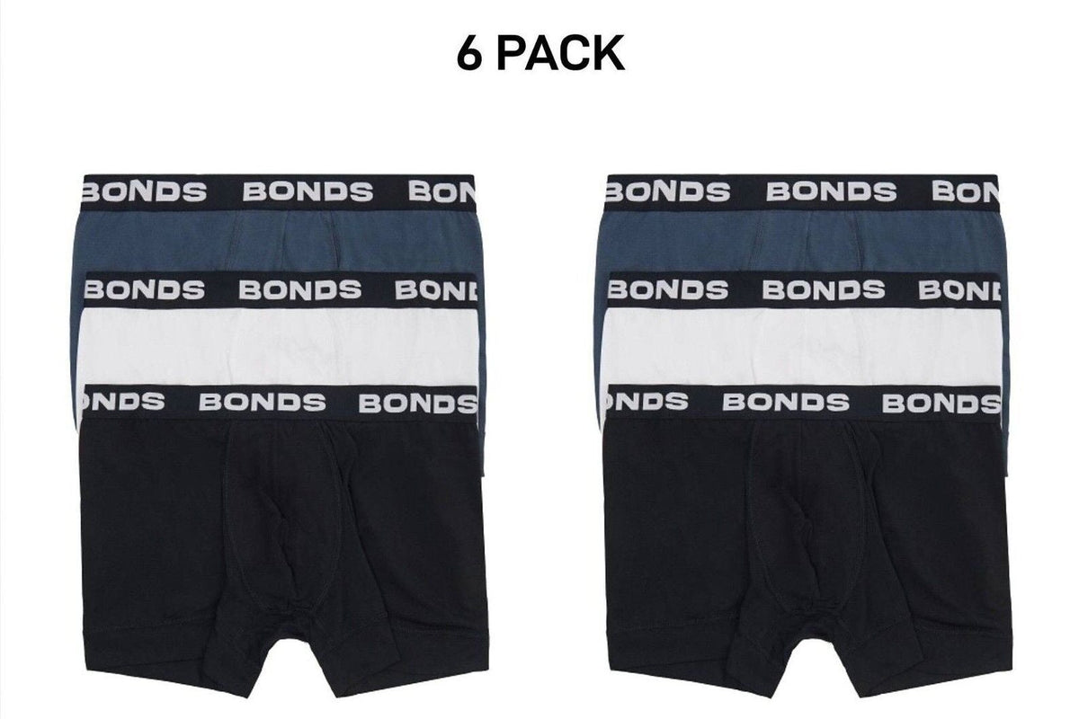 Bonds Mens Total Package Trunk Comfy Super Soft and Breathable 6 Pack MWK83A