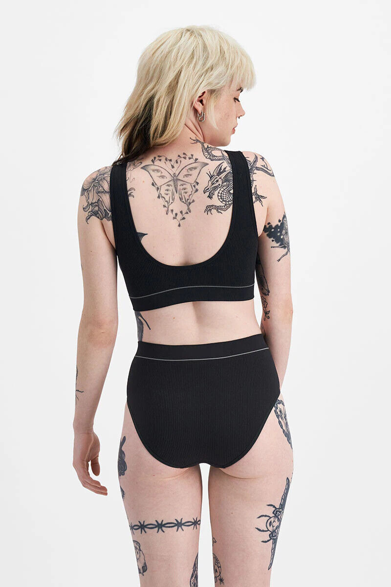 Bonds Womens Retro Rib Seamless Hi Hi Bikini High Waist & Super High Leg WU8FT