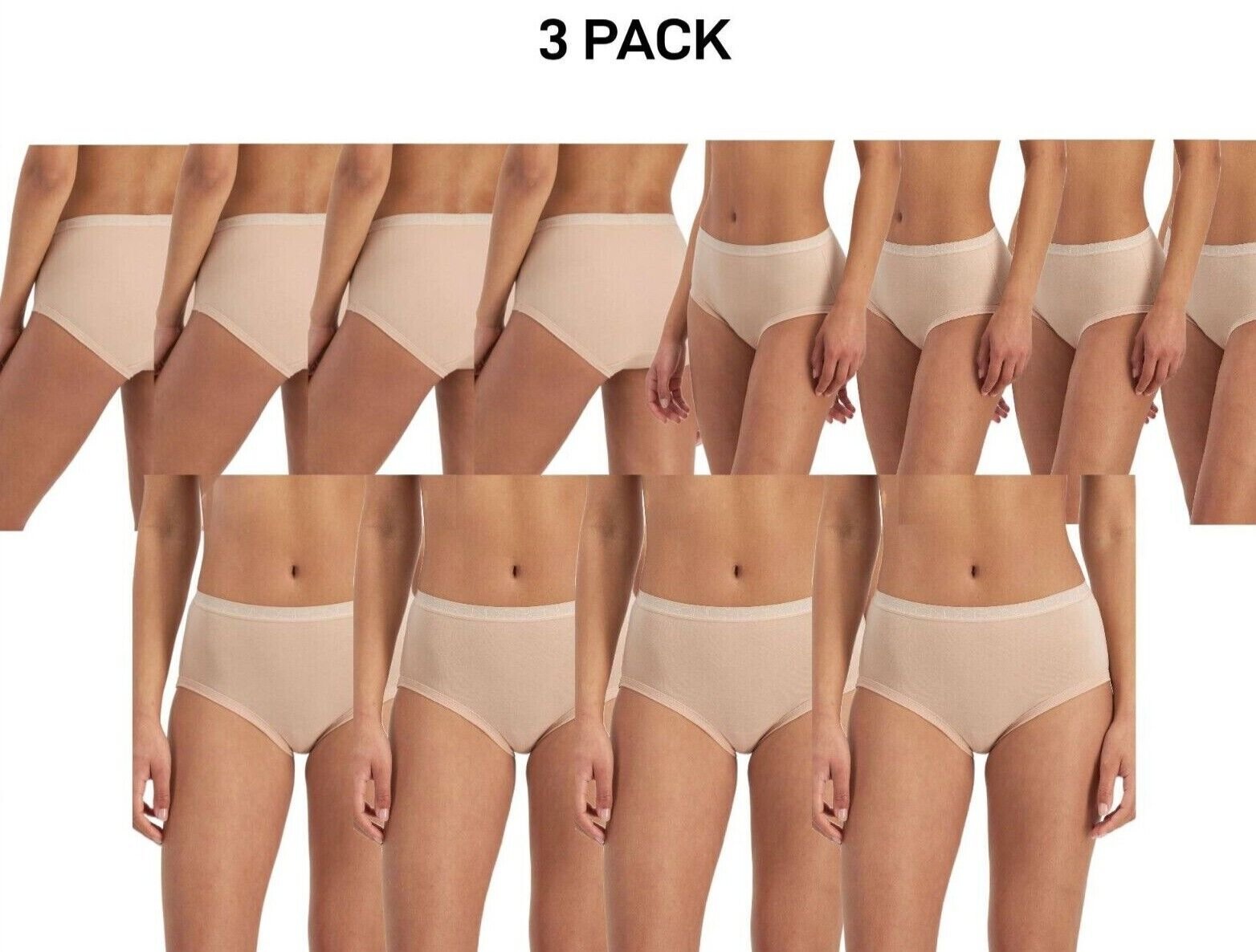 Bonds Womens Cottontails Full Brief Lightweight Soft Cotton 12 Pack WY5NA