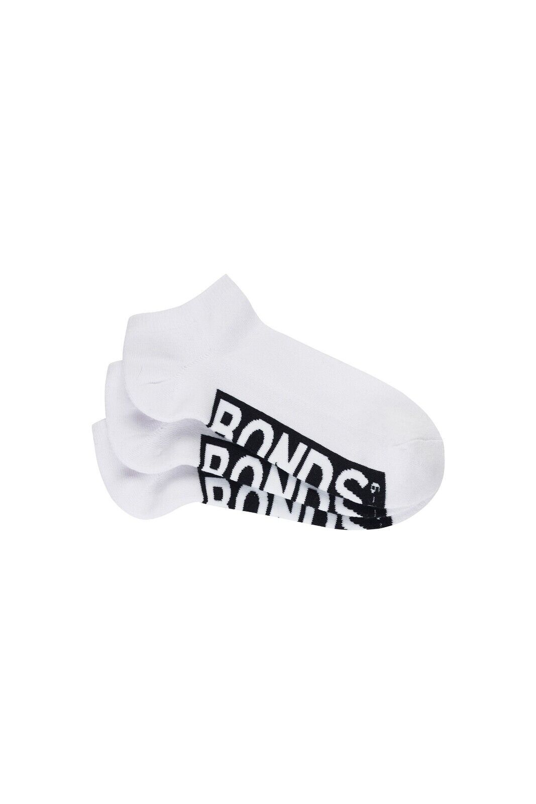 Bonds Mens Logo Cushioned Low Cut Smooth and Comfy Cotton Socks 3 Pack SXNA3N