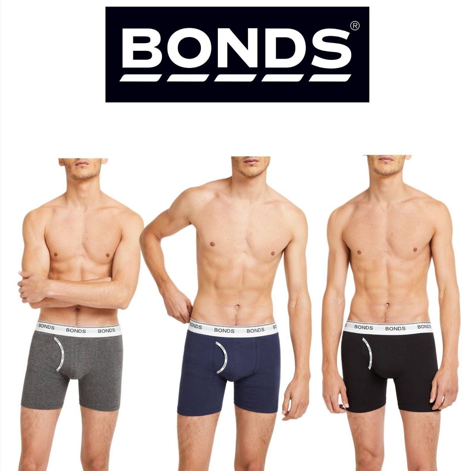 Bonds Mens Guyfront Mid Trunk Moisture Wicking to Keep Cool and Dry MY7WA