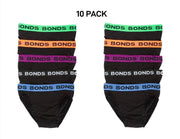 Bonds Mens Hipster Brief Super Soft Branded Elastic Waistband 10 Pack M8DMTX