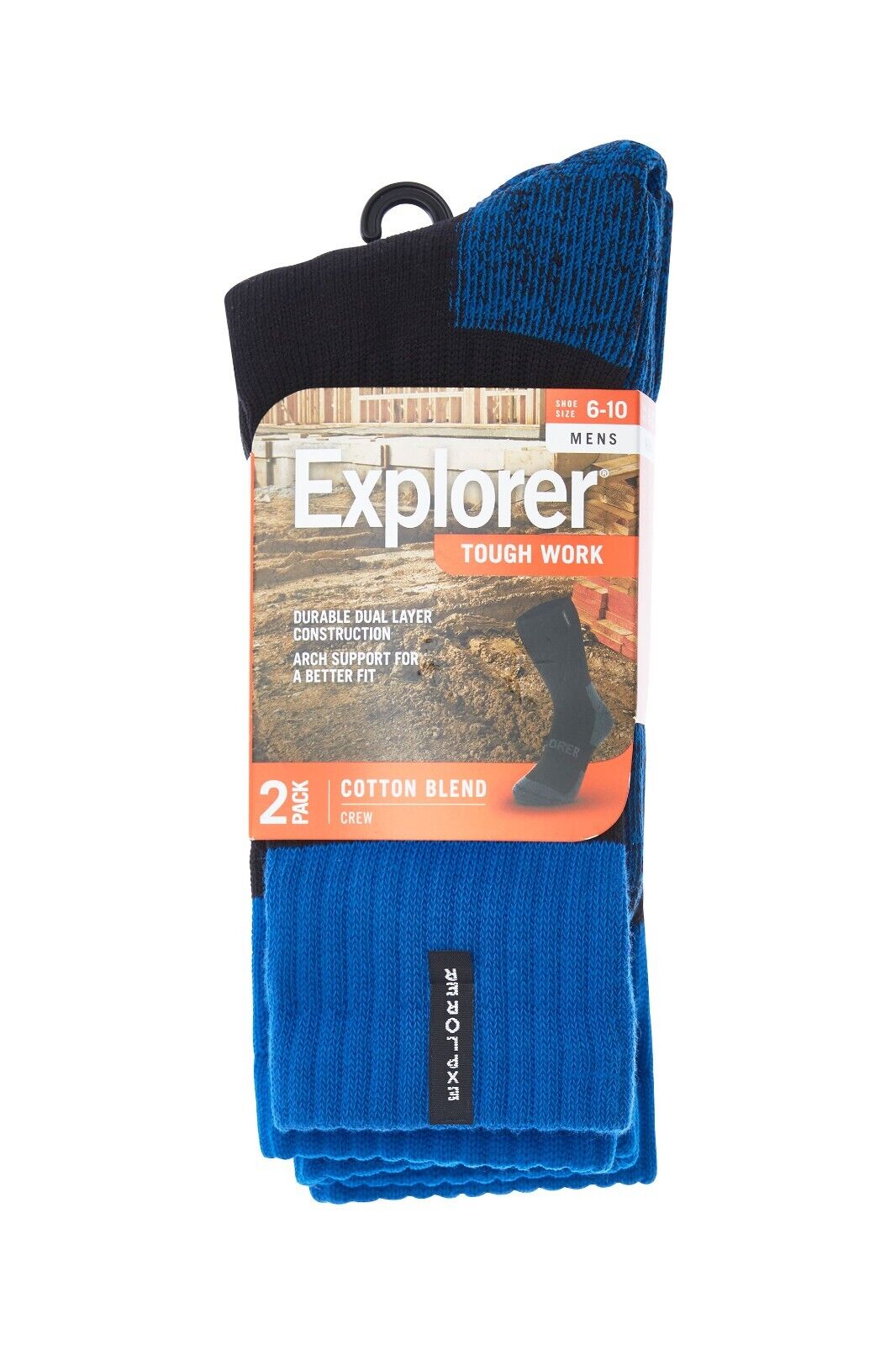 Bonds Mens Explorer Tough Work Durable Dual Layer Cotton 6 Pack SYNJ2W