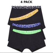 Bonds Boys Trunk Supportive Pouch with Comfy Coverage 4 Pack UWCD4A 08K