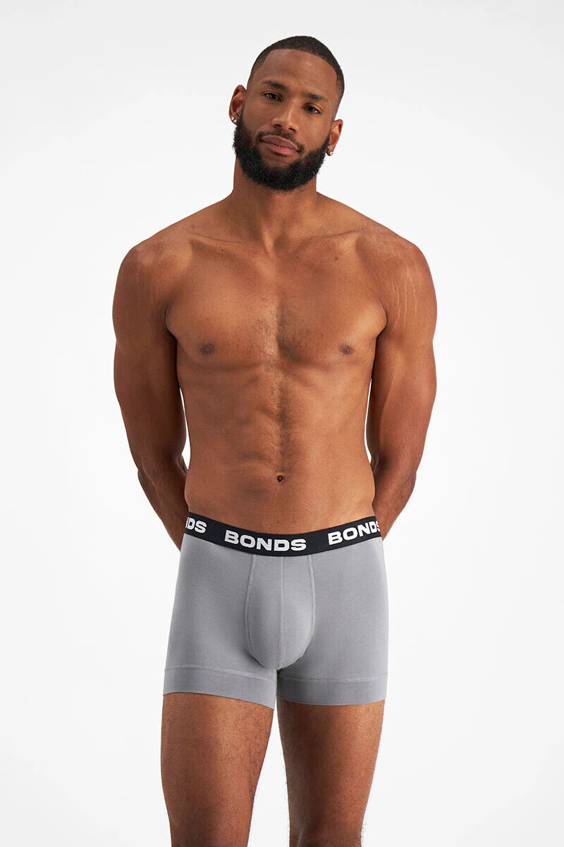 Bonds Mens Total Package Trunk Soft and Breathable Viscose Bamboo 3 Pack MWK83A