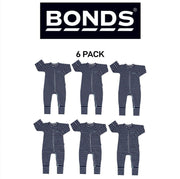 Bonds Baby Zip Wondersuit Soft Cosy Stretchy Fabric Logo Waistband 6 Pack BZDYA