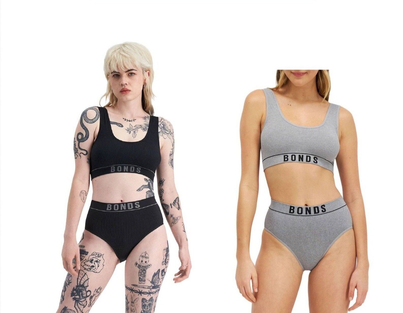 Bonds Womens Retro Rib Seamless Hi Hi Bikini High Waist & Super High Leg WU8FT