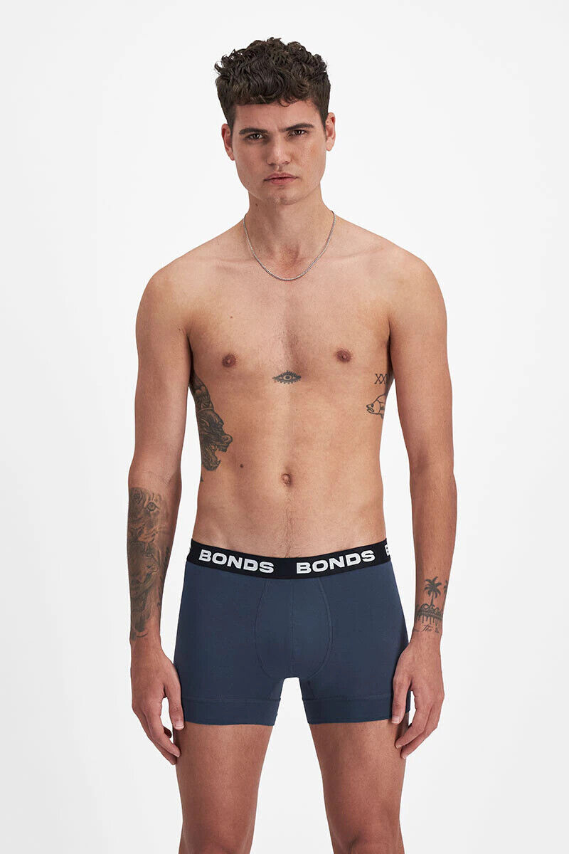 Bonds Mens Total Package Trunk Soft and Breathable Viscose Bamboo 3 Pack MWK83A