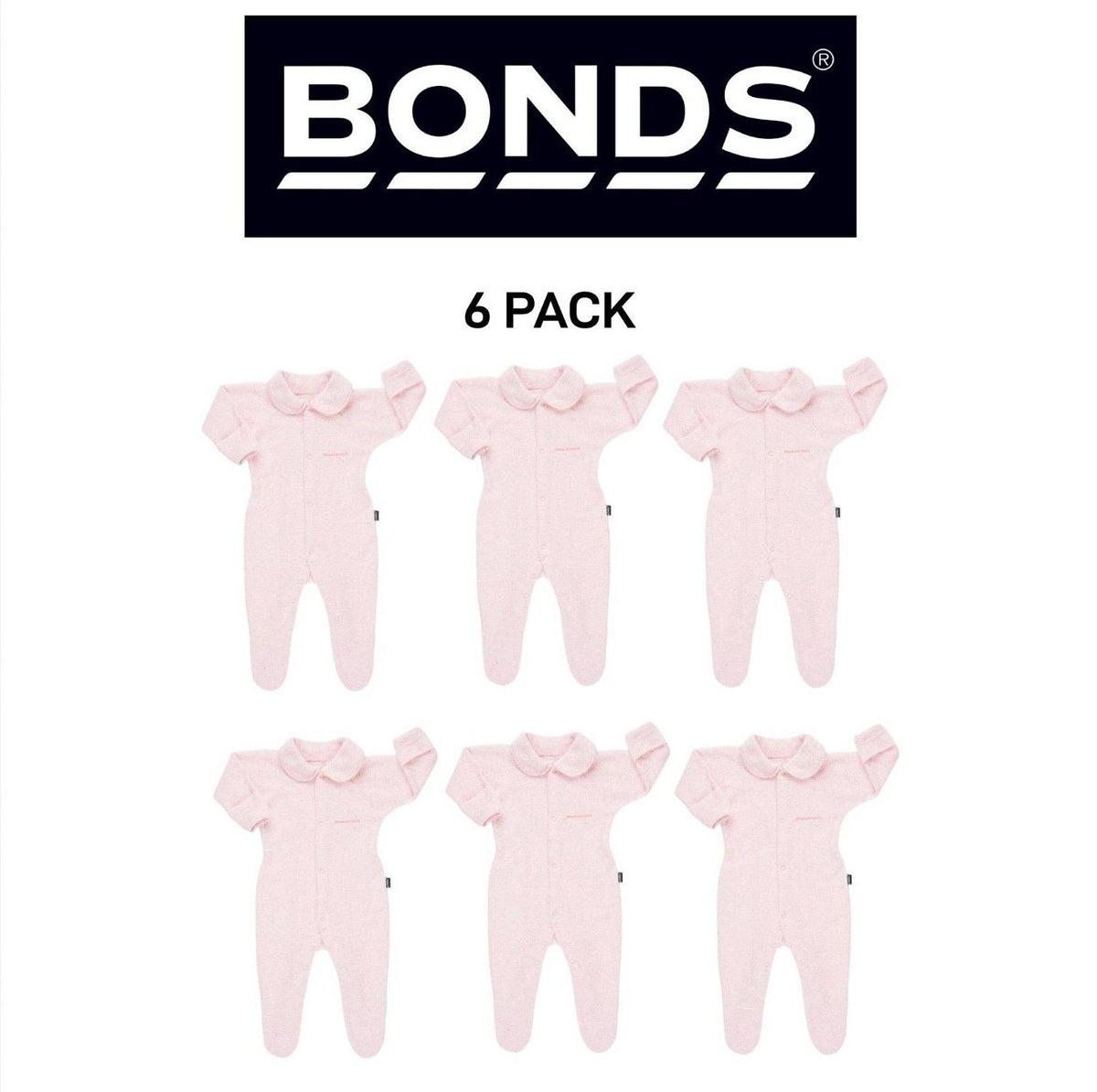 Bonds Baby Originals Poodlette Wondersuit Cosy Collar & Extra Warm 6 Pack BXEFA
