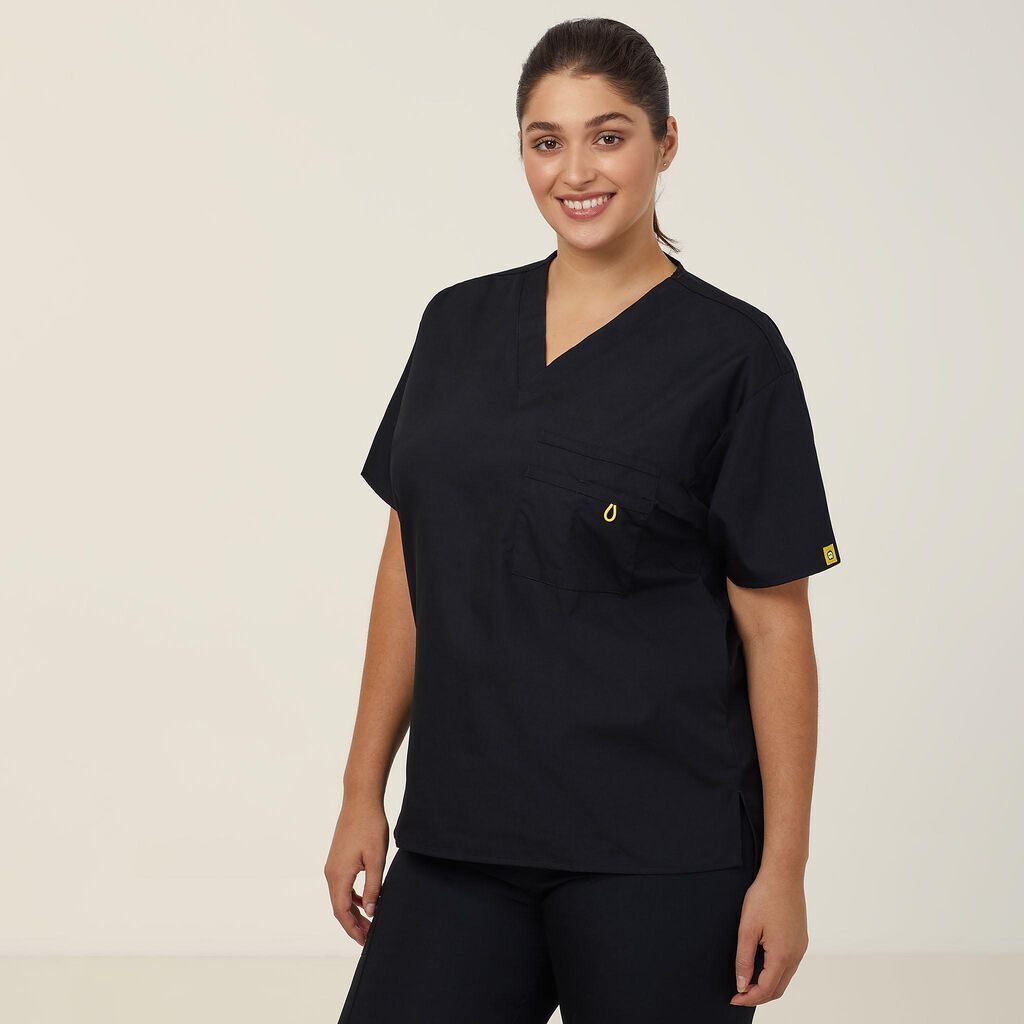 NNT Unisex Wonderwink 4 Pack Origins Pocket V Neck Scrub Top Alpha CATRE4-Collins Clothing Co
