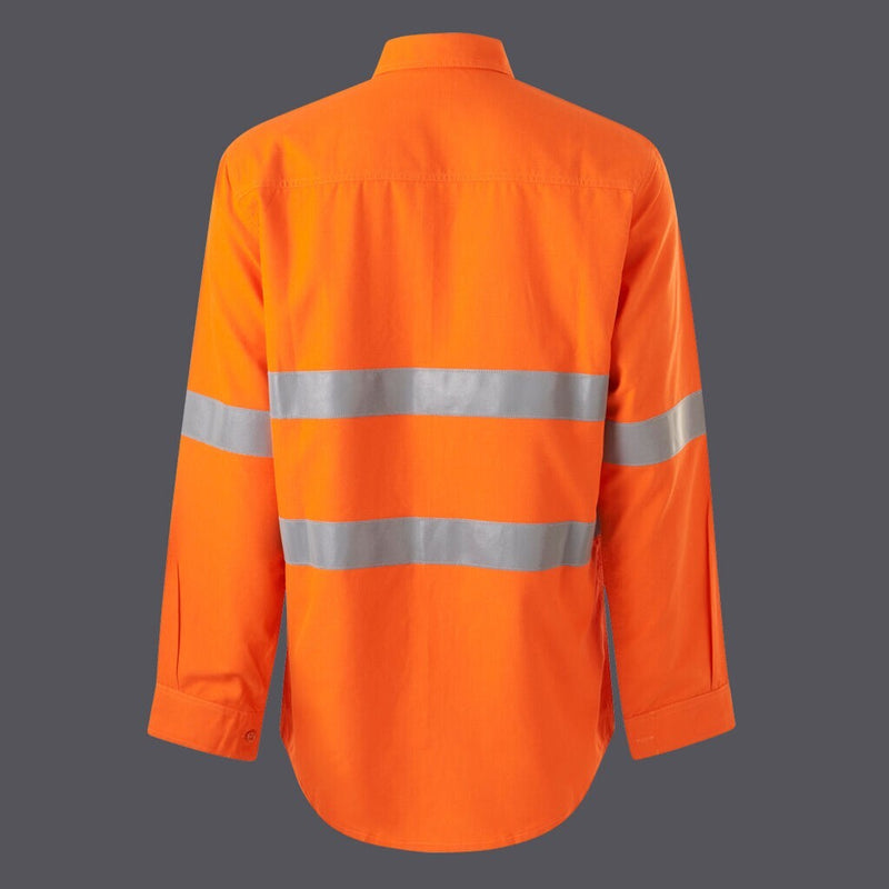 SALE KingGee Womens Shieldtec Lightweight Lenzing Open Front Taped Shirt K84003
