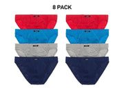 Bonds Mens Action Brief  Soft Cotton and Encased Elastic Comfort 8 Pack M8OS4