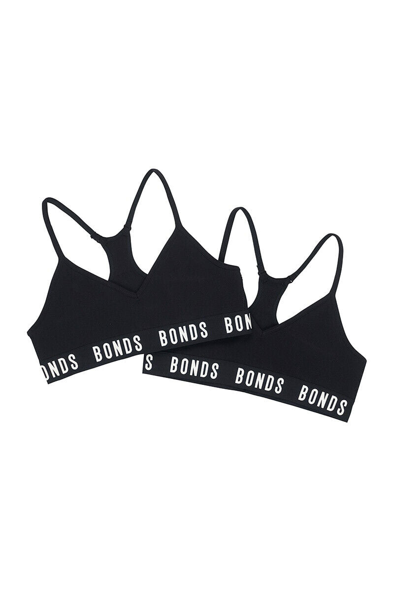 Bonds Girls Super Stretchies Racer Crop Double Layered Front 8 Pack UXNK2A