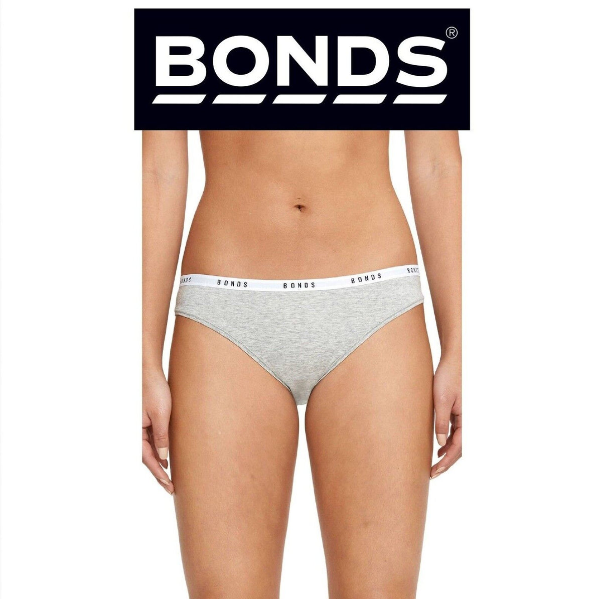 Bonds Womens Originals Bikini Contoured Elastic Waist Comfy Fit WV7FA
