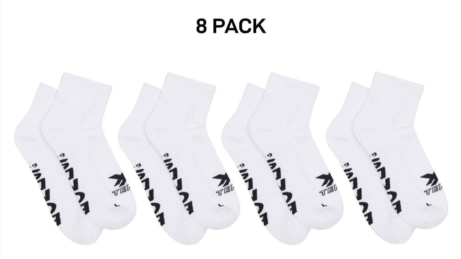Bonds Mens X-Temp Quarter Crew Socks Dynamic Dual Action Cooling 8 Pack SXX72N