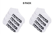 Bonds Kids Logo Cushioned Low Cut Socks Cotton Comfy Cushioning 8 Pack RXTV4W