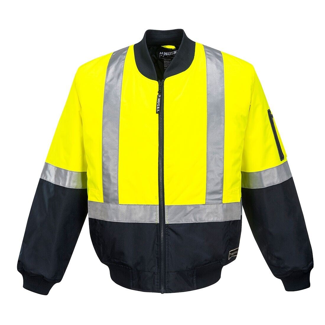 Portwest Mens Huski Hi-Vis Winter Bomber Teflective Tape Jacket K8131