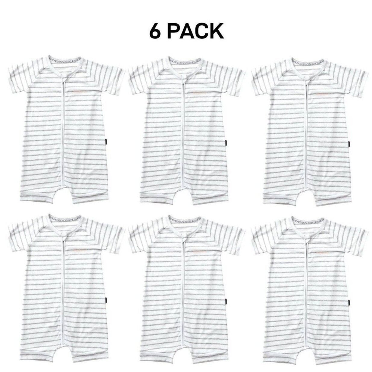 Bonds Baby Zip Romper Wondersuit Soft Cotton for Warmth Weather 6 Pack BXNMA