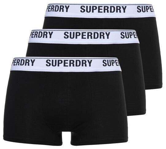 Superdry Mens Trunk Multi 3 Pack Soft Stretch Elastic Midlength SMW21UA2