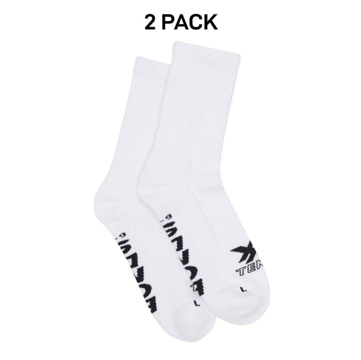 Bonds Mens X-Temp Crew Socks Comfy Cushioned Sole Arch Support 2 Pack SXX62N