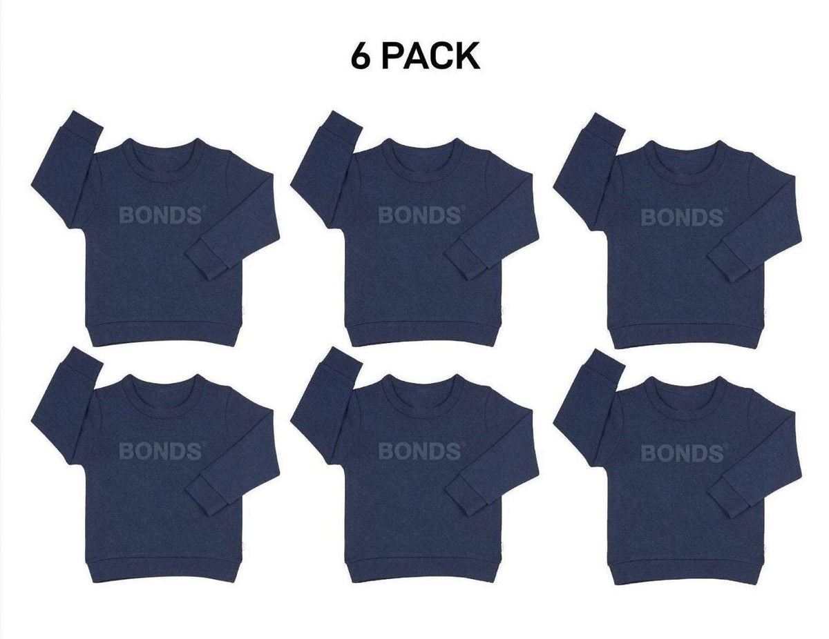 Bonds Baby Tech Sweats Pullover Ultimate Warm Comfort Sporty Style 6 Pack KVQTA