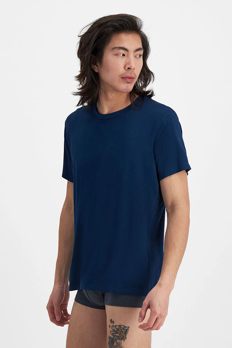 Bonds Mens Sleep Viscose Bamboo Tee Shirt Relaxed Comfortable Fit 3 Pack MW9V