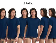 Bonds Mens Sleep Viscose Bamboo Tee Shirt Relaxed Comfortable Fit 6 Pack MW9V