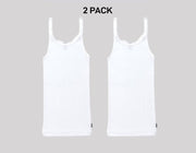 Bonds Girls Teena Singlet Super Soft Cotton Rib Wide Shoulders Top 2 Pack UYXP1B