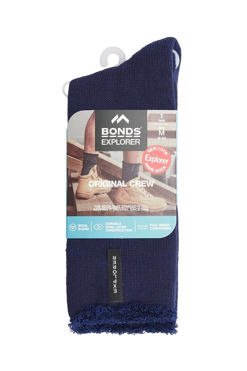 Bonds Explorer Original Breathable Comfortable Socks 8 Pack Ks S11392