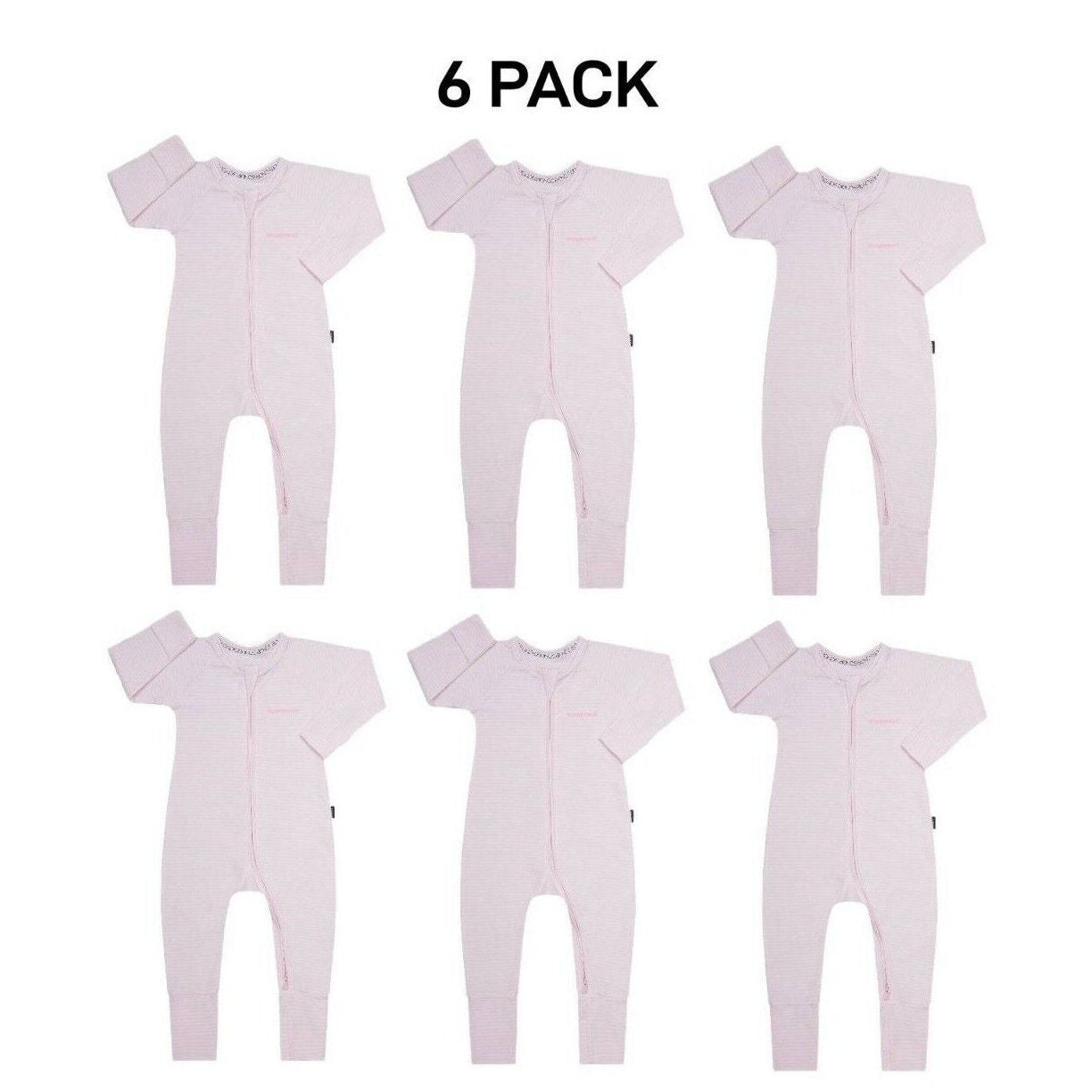Bonds Baby Wondersuit Two-way Zip Soft Cosy & Stretchable Fabric 6 Pack BZDYM